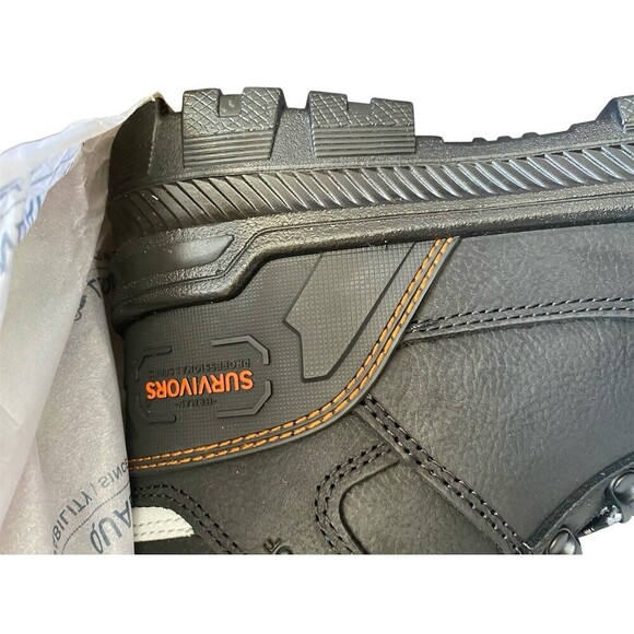 LARNMERN Groundbreaker Men\'s Steel Toe Work Boots Black Lace Up Size 7.5 main image 5